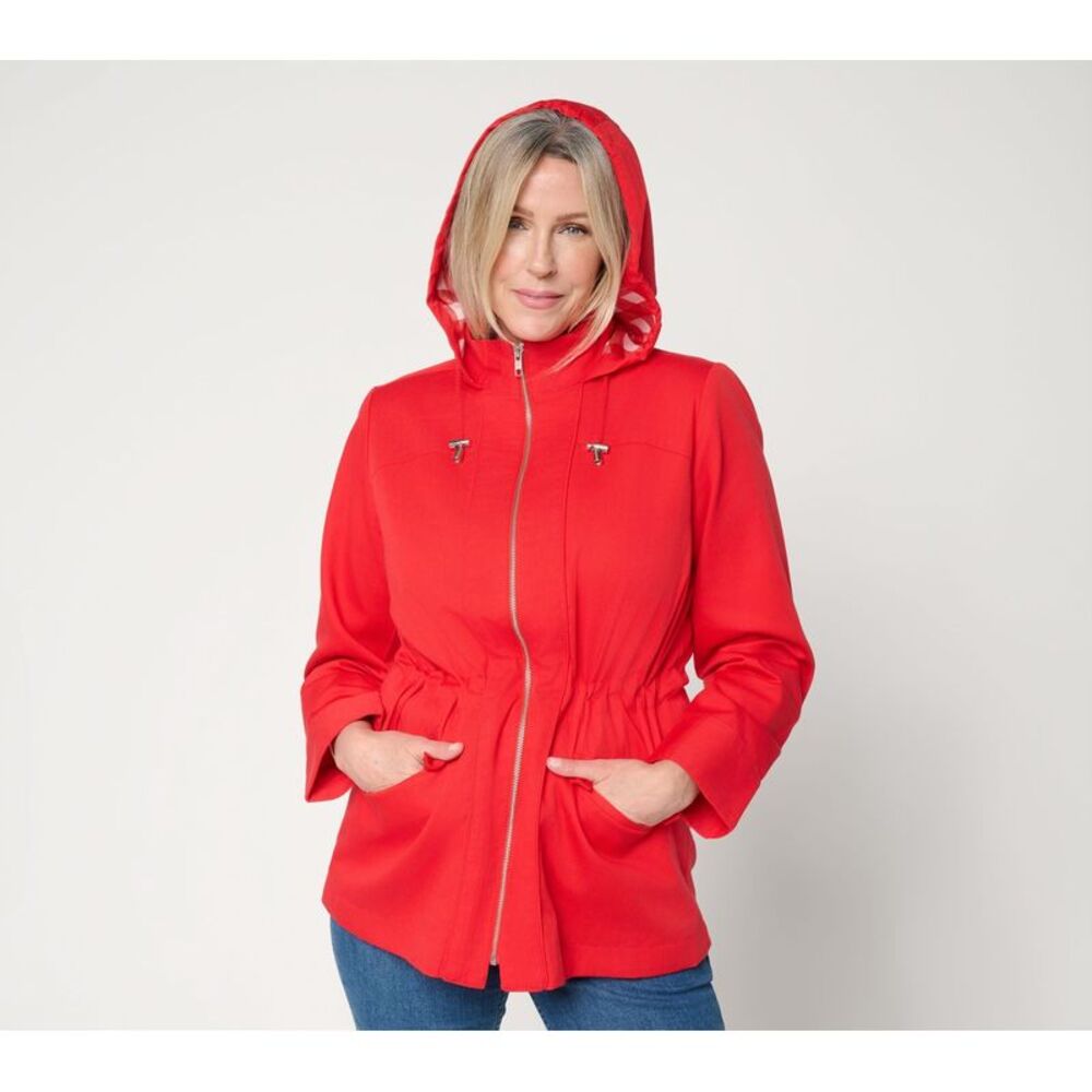 Susan Graver Women's Petite Jacket PL Make Your Selection: Water Red